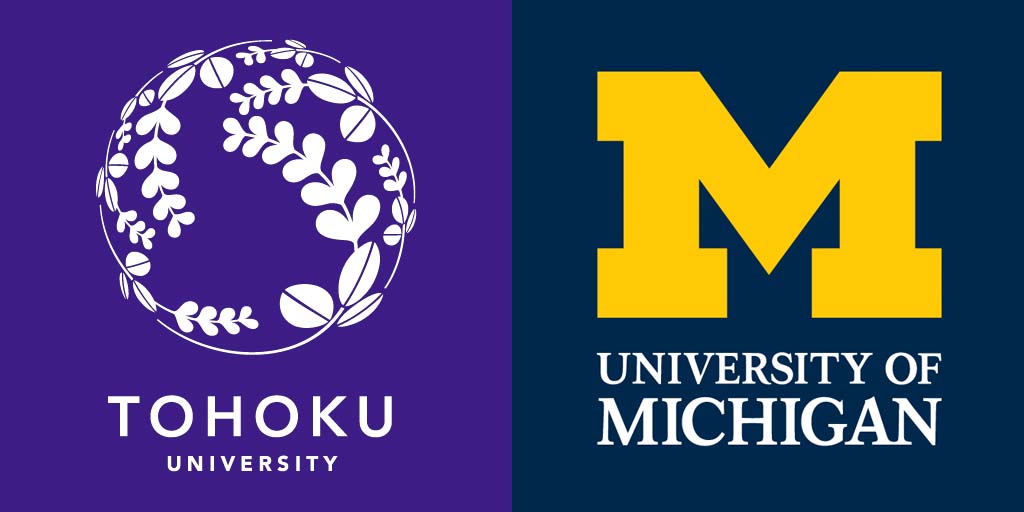 Tohoku and U-M logos