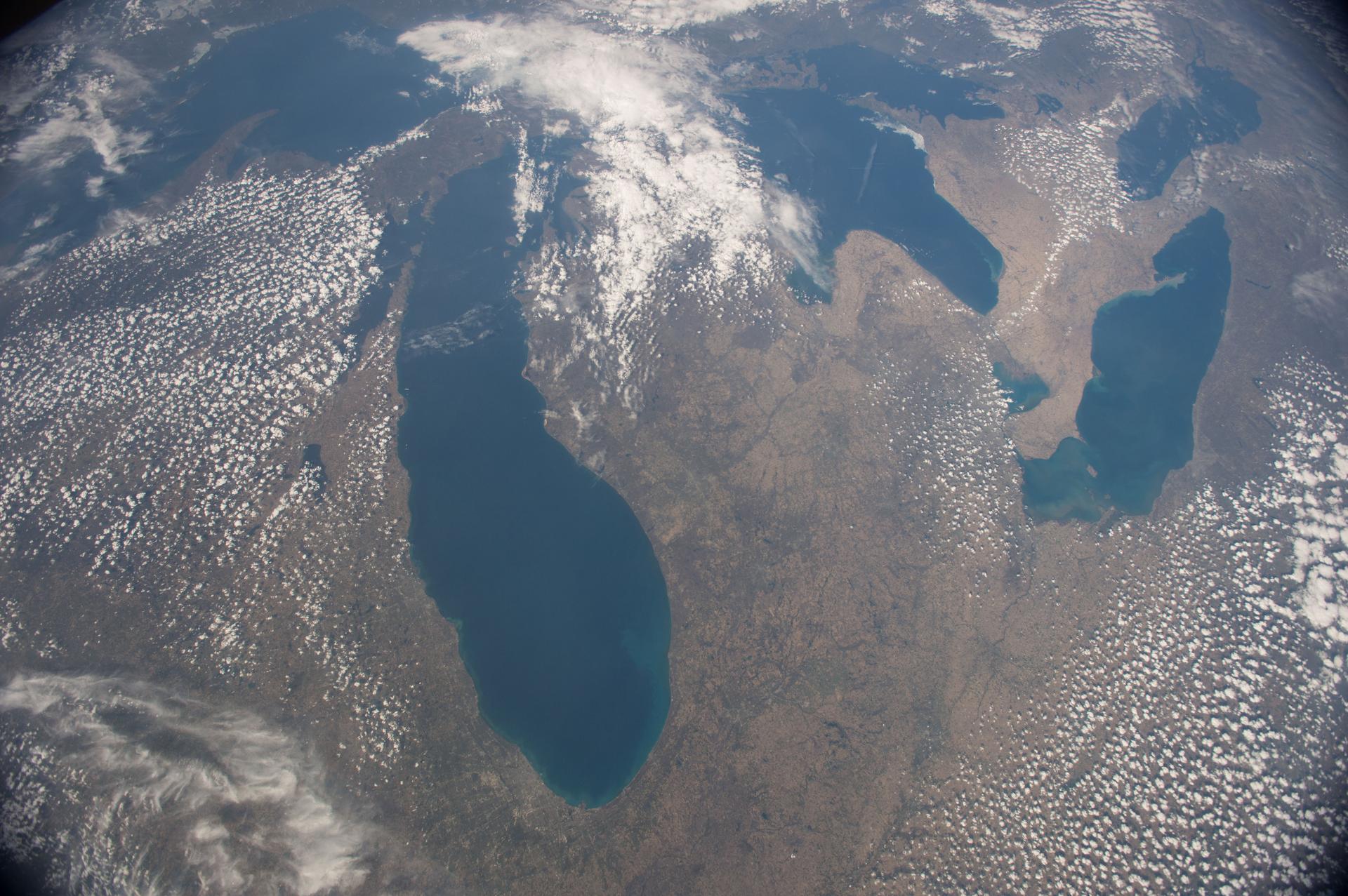 aerial view of great lakes